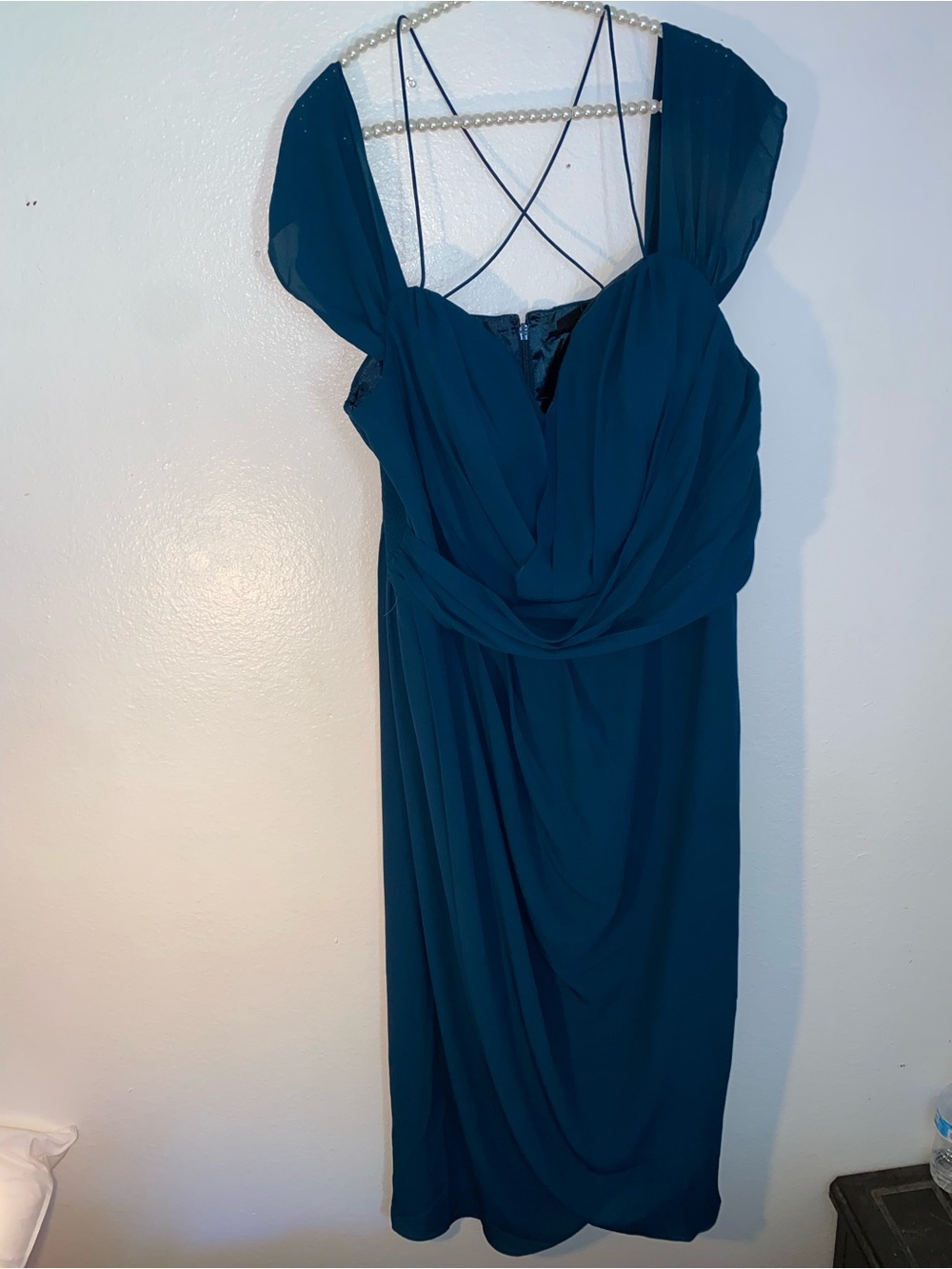 City Chic Entwine Maxi Dress In Emerald Plus Size 20 - Picture 2 of 6